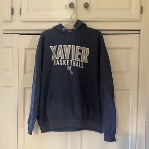 Xavier Basketball Hoodie Size XL Missing Drawstring